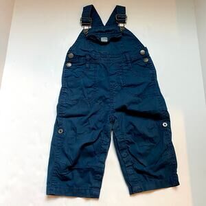 Baby Boden Navy Blue Roll Up Overalls